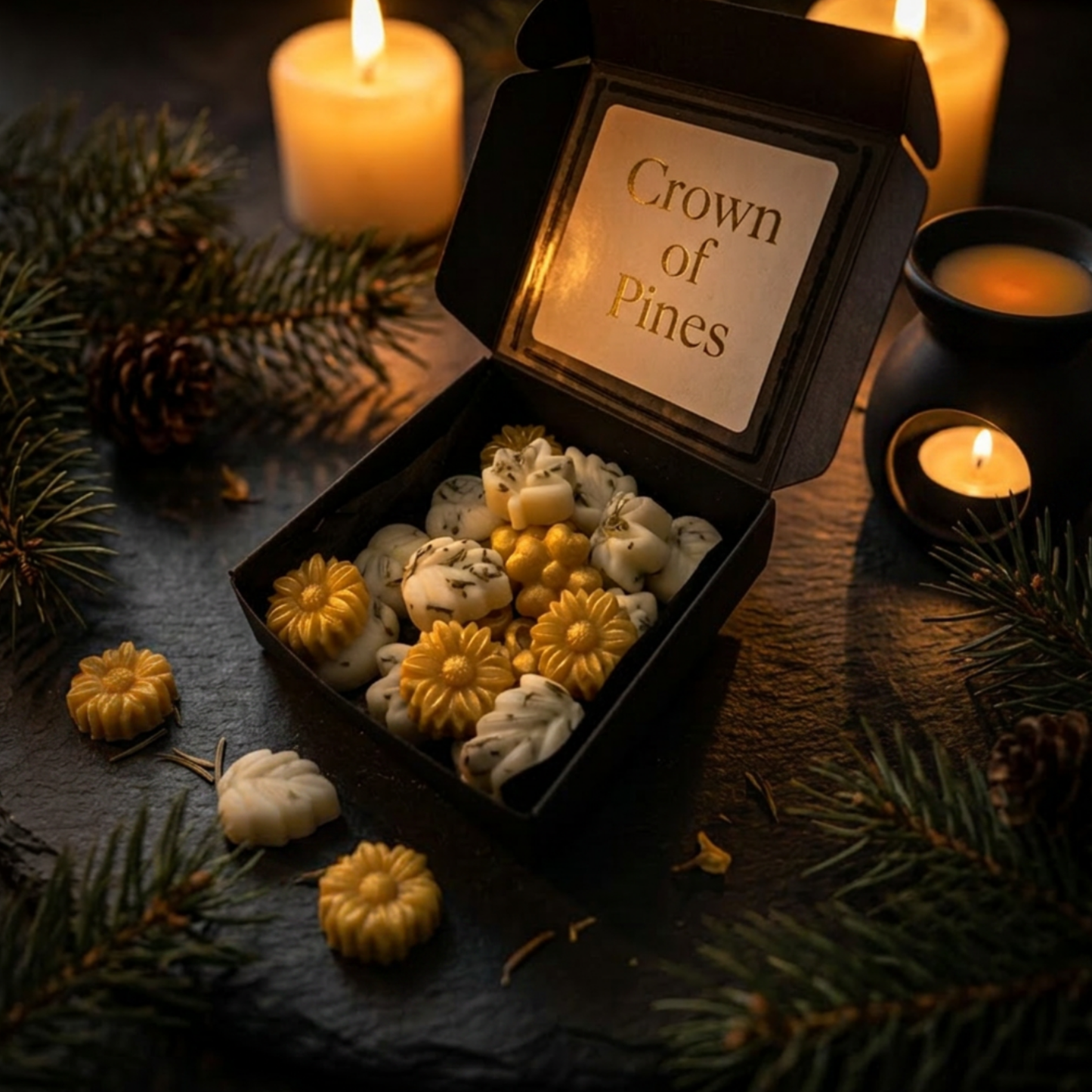 Crown of Pines — Luxury Botanical Wax Melts