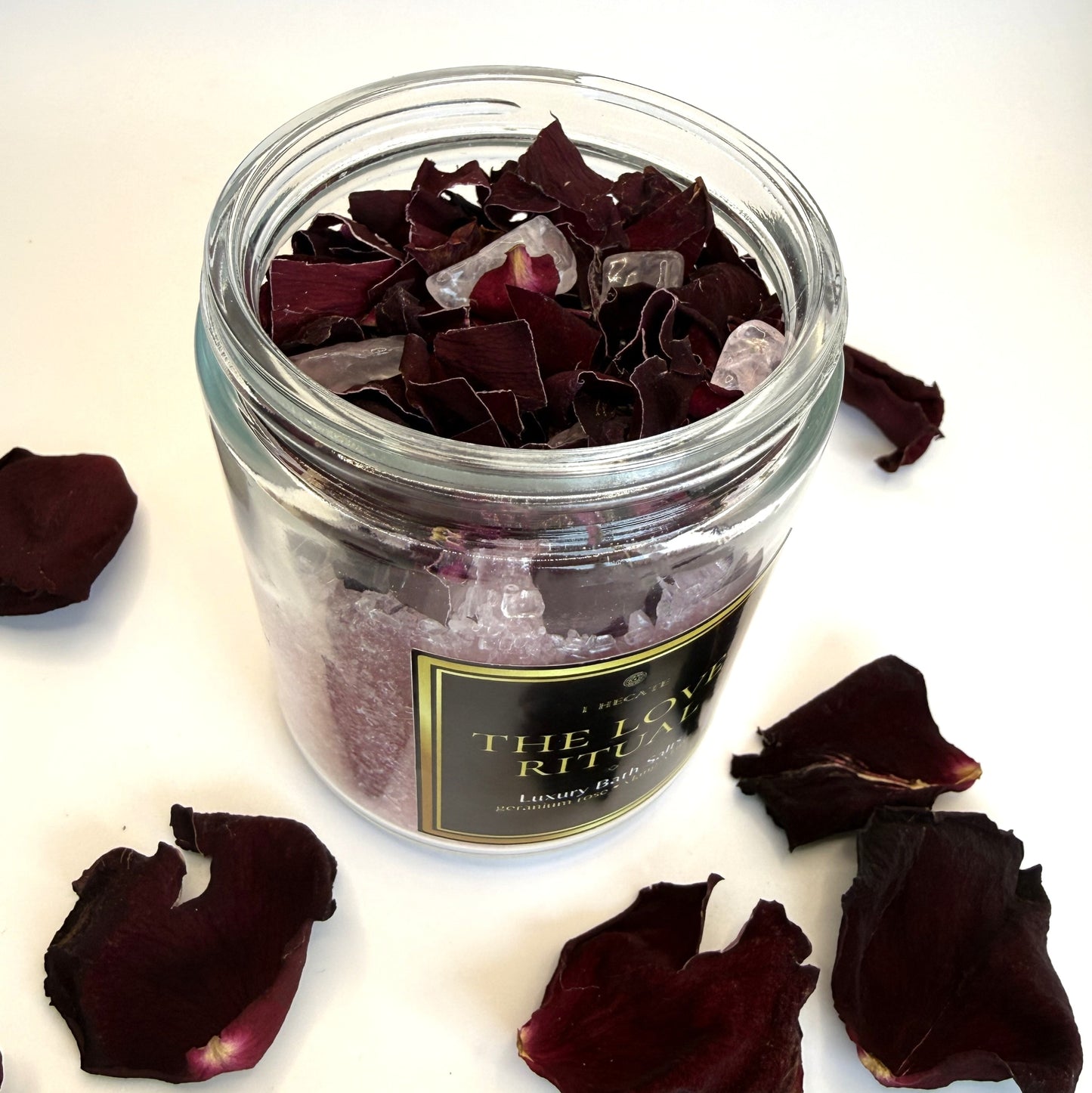 THE LOVE Ritual- Luxury Bath Salts  with Rose Geranium & Ylang Ylang