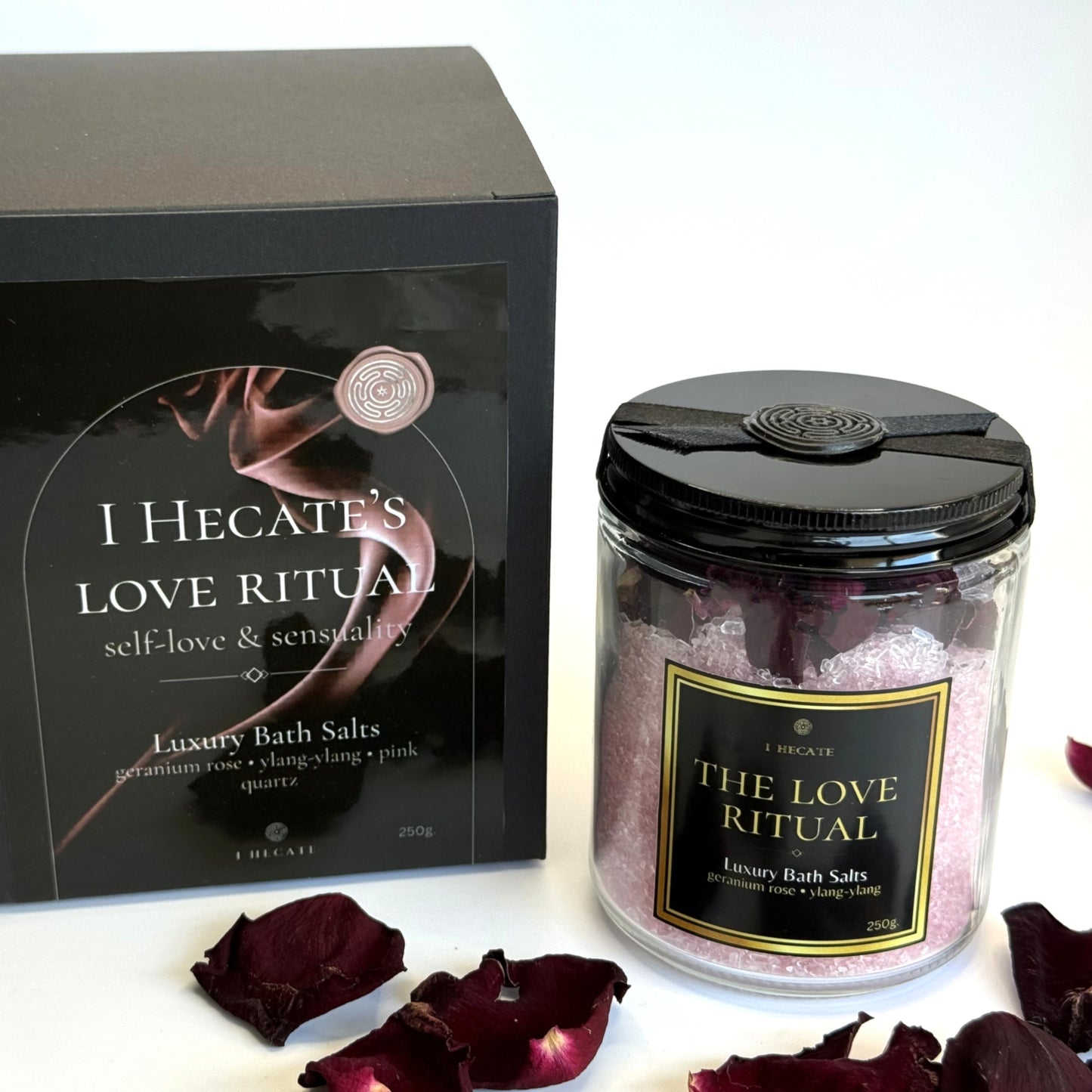 THE LOVE Ritual- Luxury Bath Salts  with Rose Geranium & Ylang Ylang