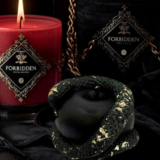 Forbidden Darkness ritual candle by I Hecate handcrafted luxury candle Melbourne