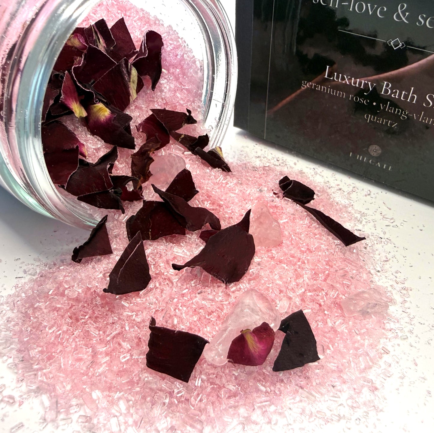 THE LOVE Ritual- Luxury Bath Salts  with Rose Geranium & Ylang Ylang